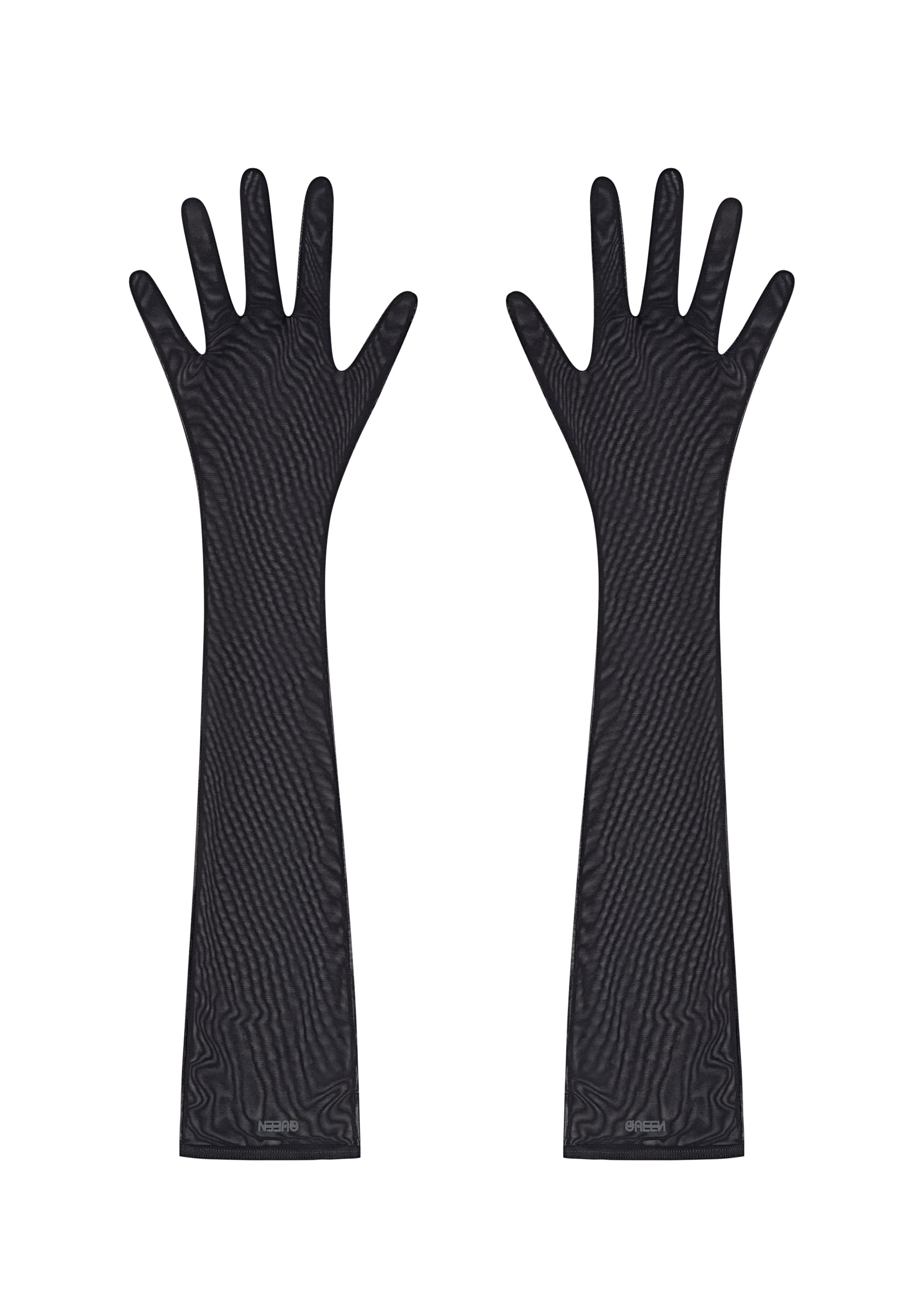 Serpent`s Kiss Gloves in Black