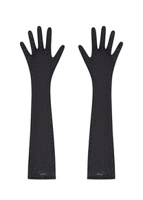 Serpent`s Kiss Gloves in Black