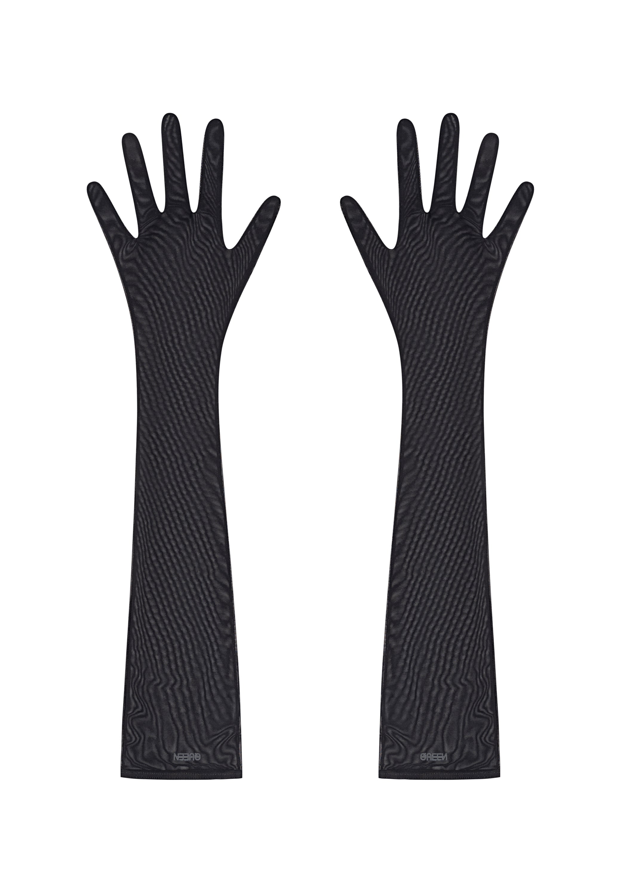 Serpent`s Kiss Gloves in Black