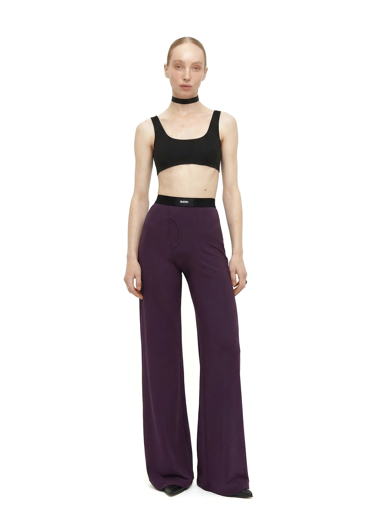 Stage Pants in Plum