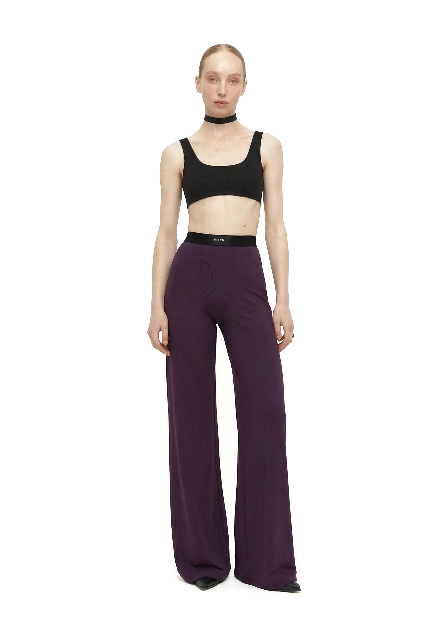 Stage Pants in Plum