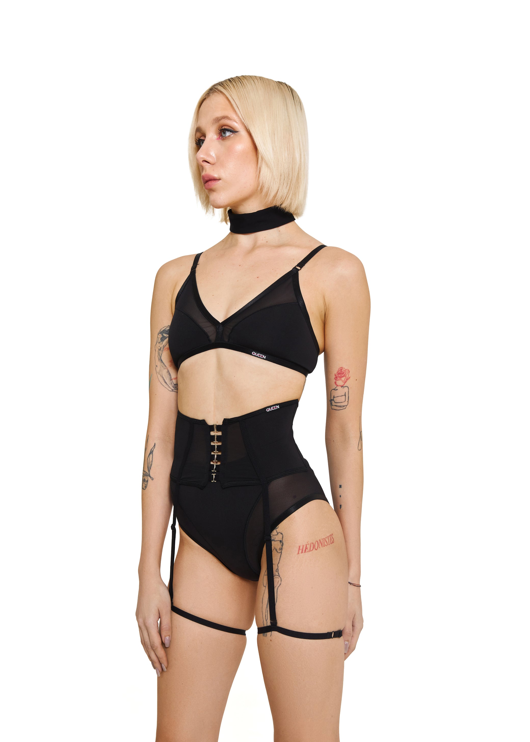 Burlesque Garter Belt in Black