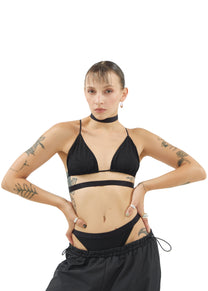 Geo Triangle Mesh Bralette