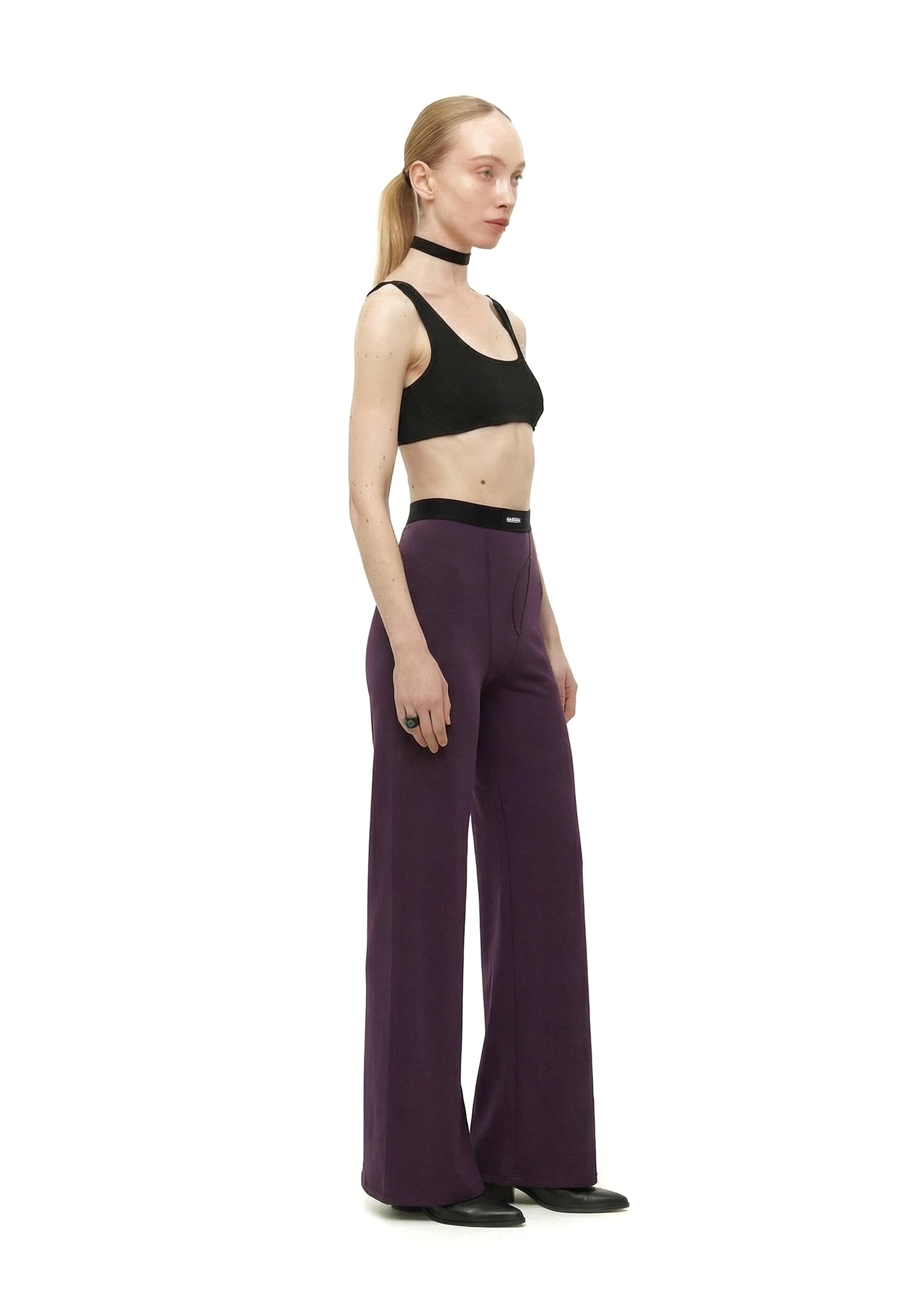 Stage Pants in Plum