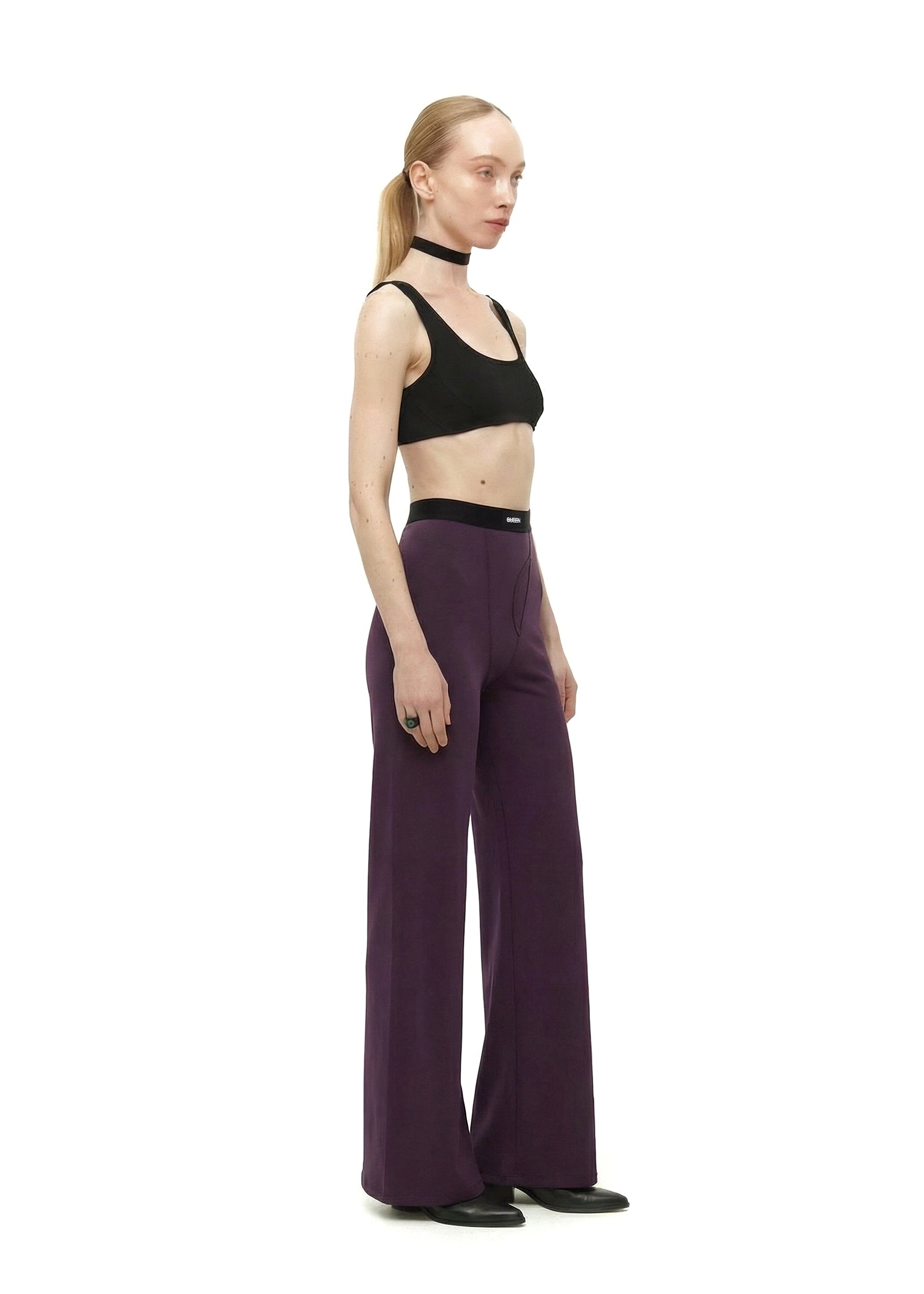 Stage Pants in Plum