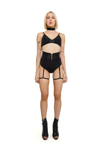 Burlesque Garter Belt in Black