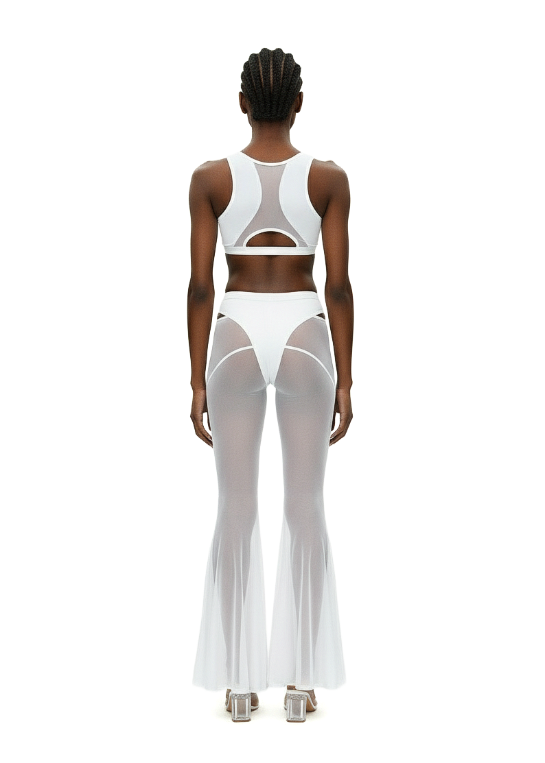 Candy Flared Pants in White