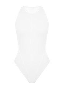 Glide Bodysuit in White