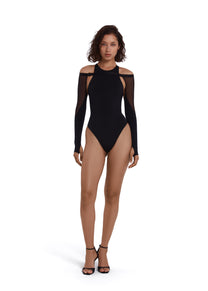 Glide Bodysuit in Black