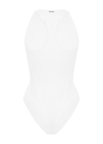 Glide Bodysuit in White
