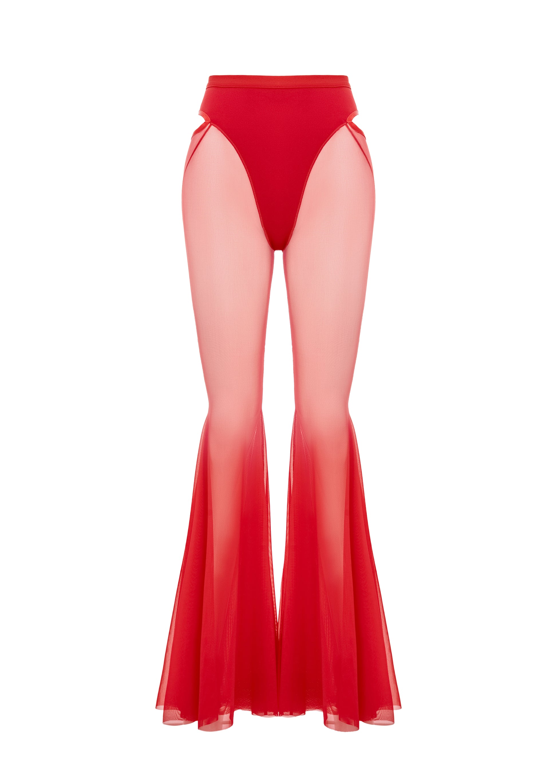 Candy Flared Pants in Red