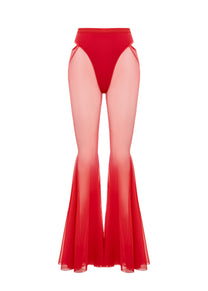 Candy Flared Pants in Red