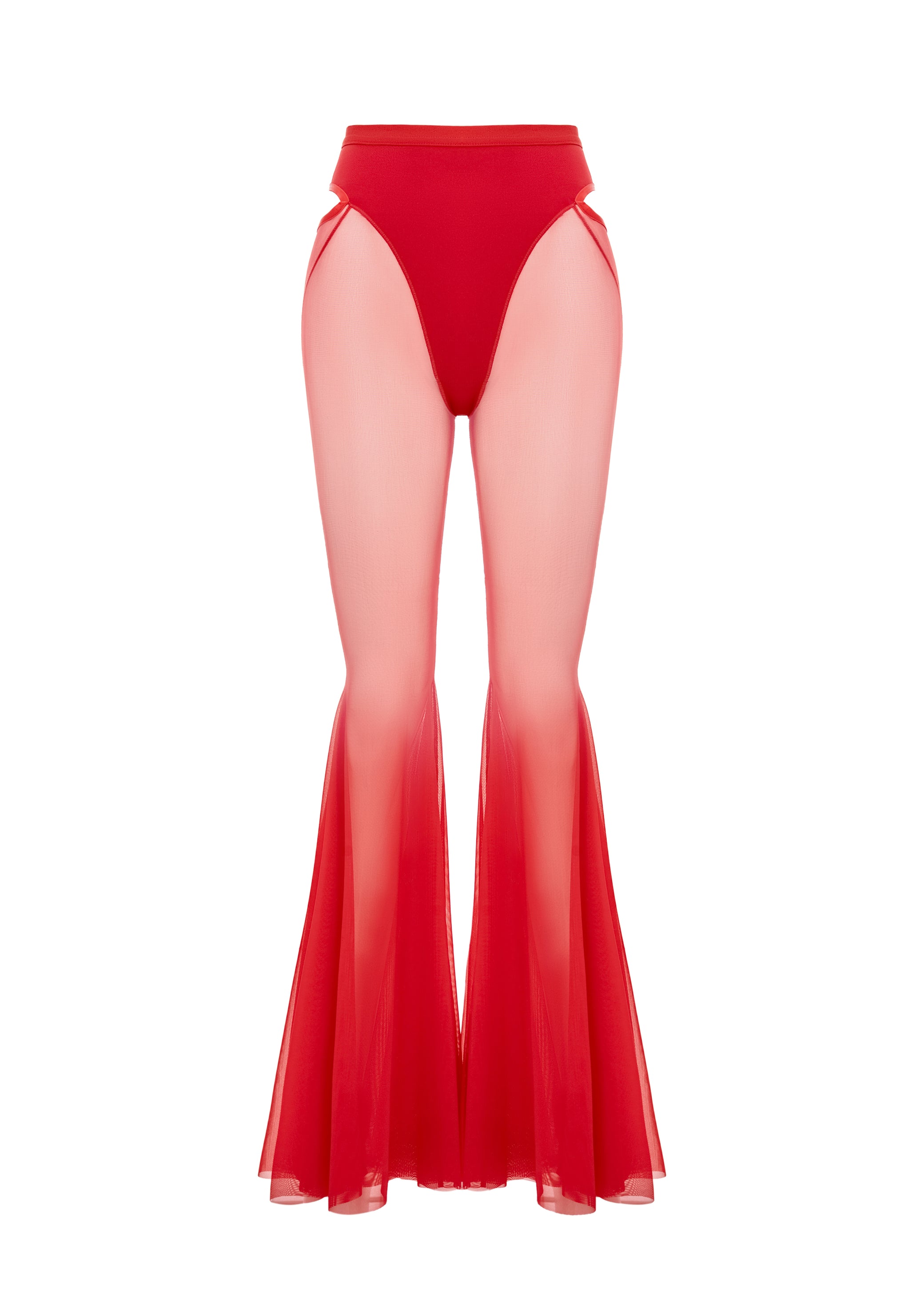 Candy Flared Pants in Red