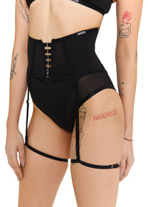 Burlesque Garter Belt in Black