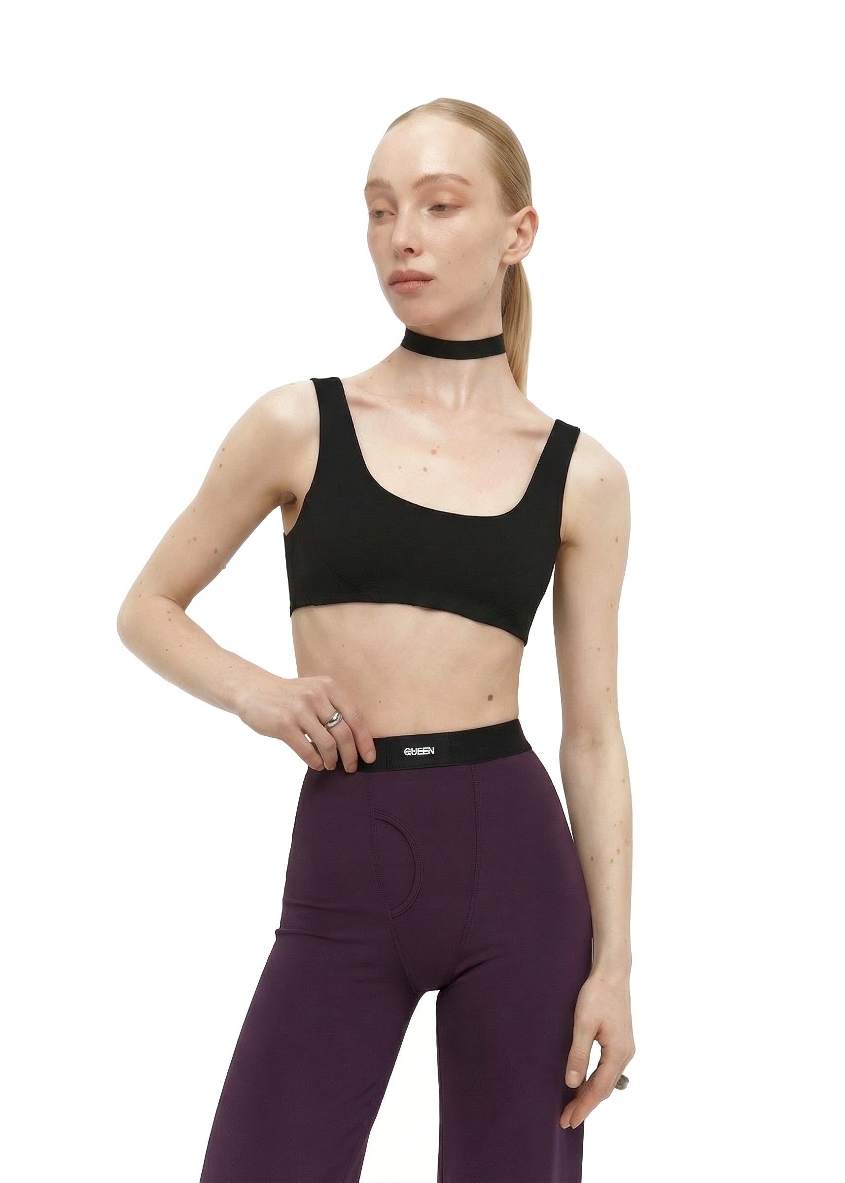 Stage Pants in Plum