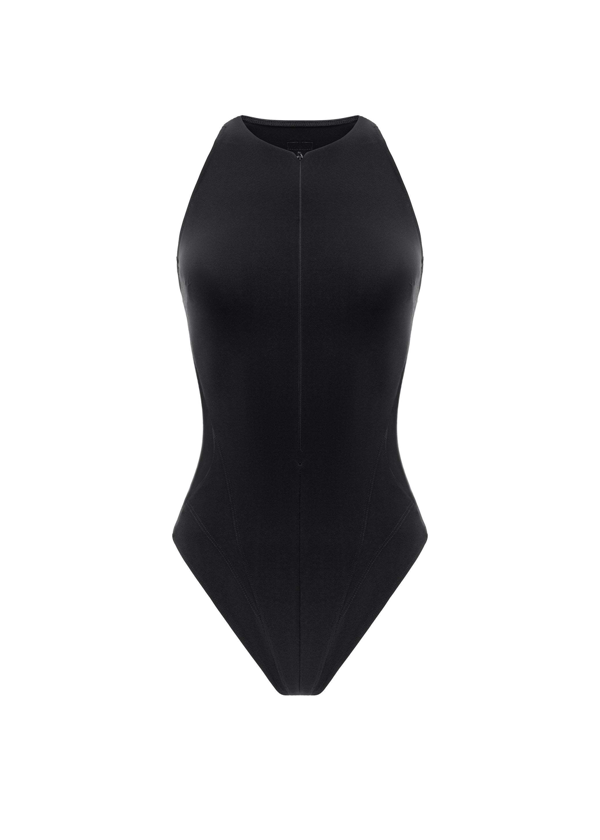Glide Bodysuit in Black